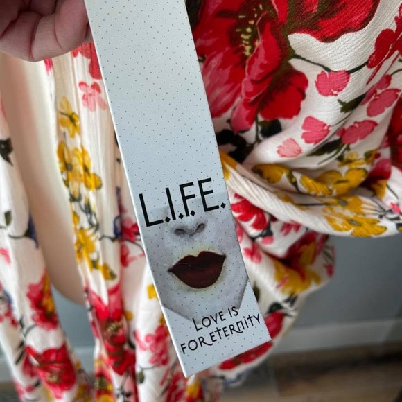 Multi-Color Floral Kimono -Love is For Eternity XL - Picture 4 of 6